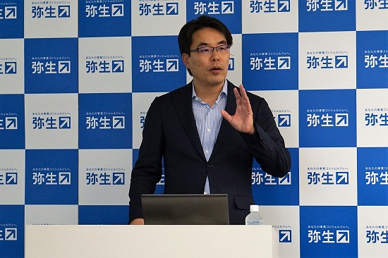 弥生株式会社 代表取締役社長 岡本浩一郎氏