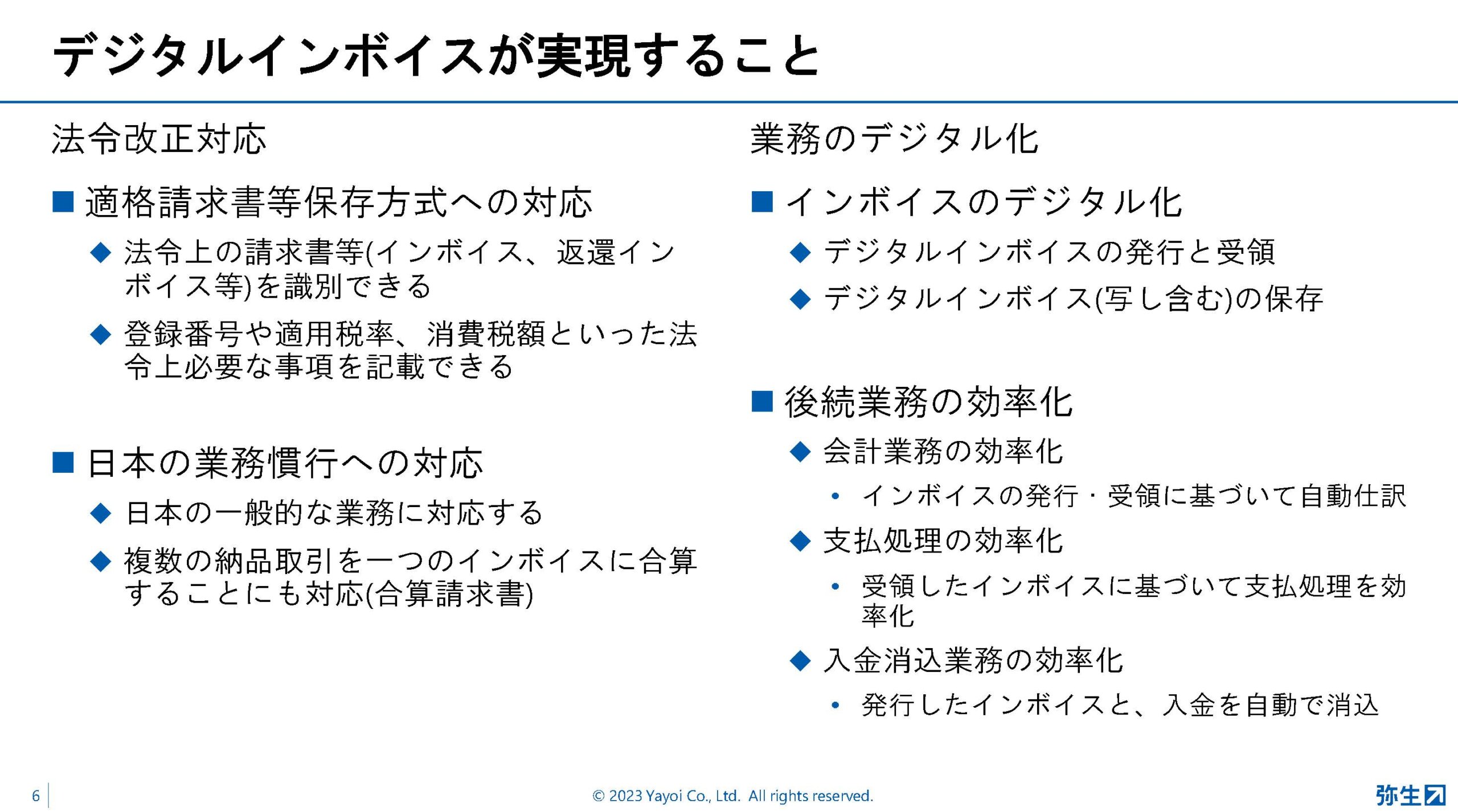 会計事務所は顧問先の経理体制に応じたインボイス制度・電帳法対応を、弥生が提示する3つのパターン:弥生PAPカンファレンス 2023 春レポート_後編【PR】_スライド